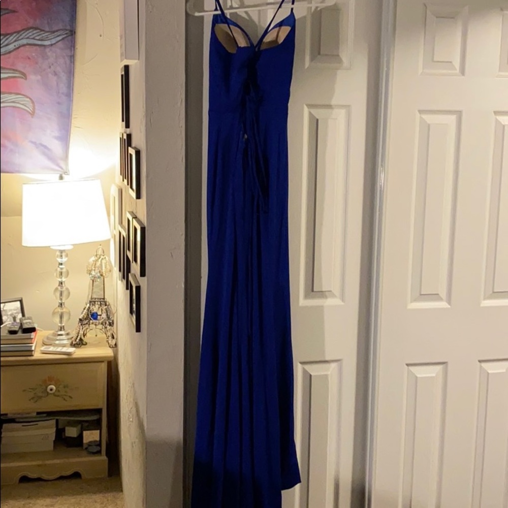 Royal blue prom dress